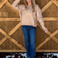 Galloping Horses Embroidered Pullover