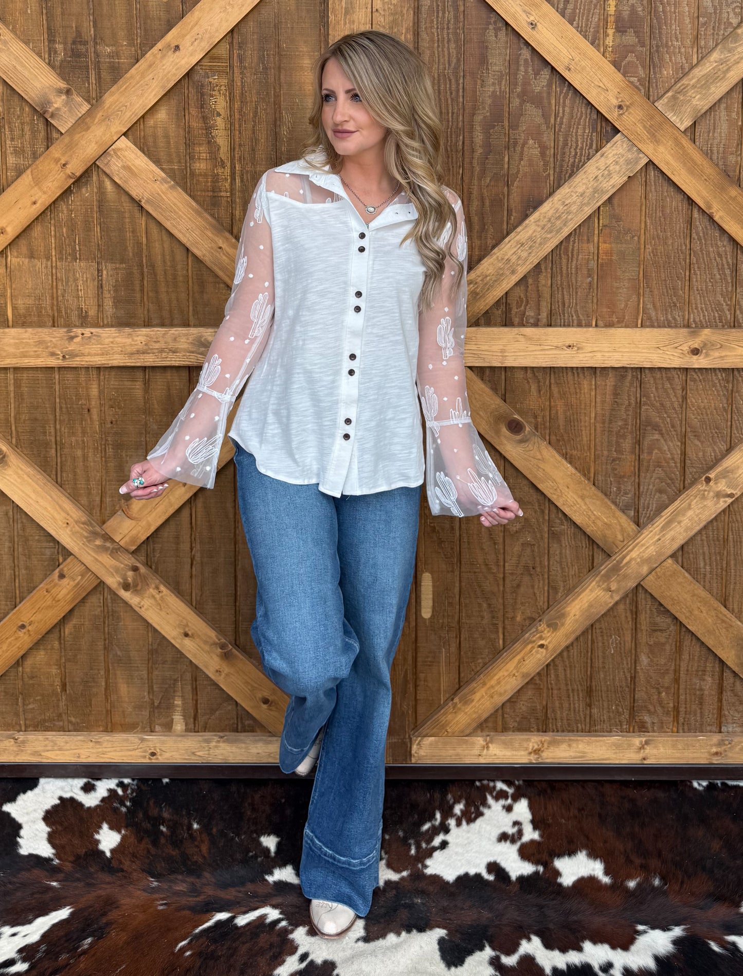 Dressy Cactus Blouse