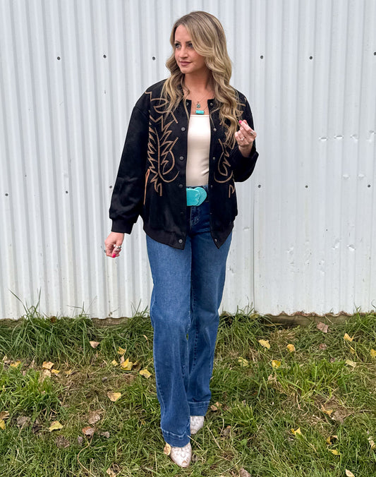 Boot Stitch Bomber Jacket