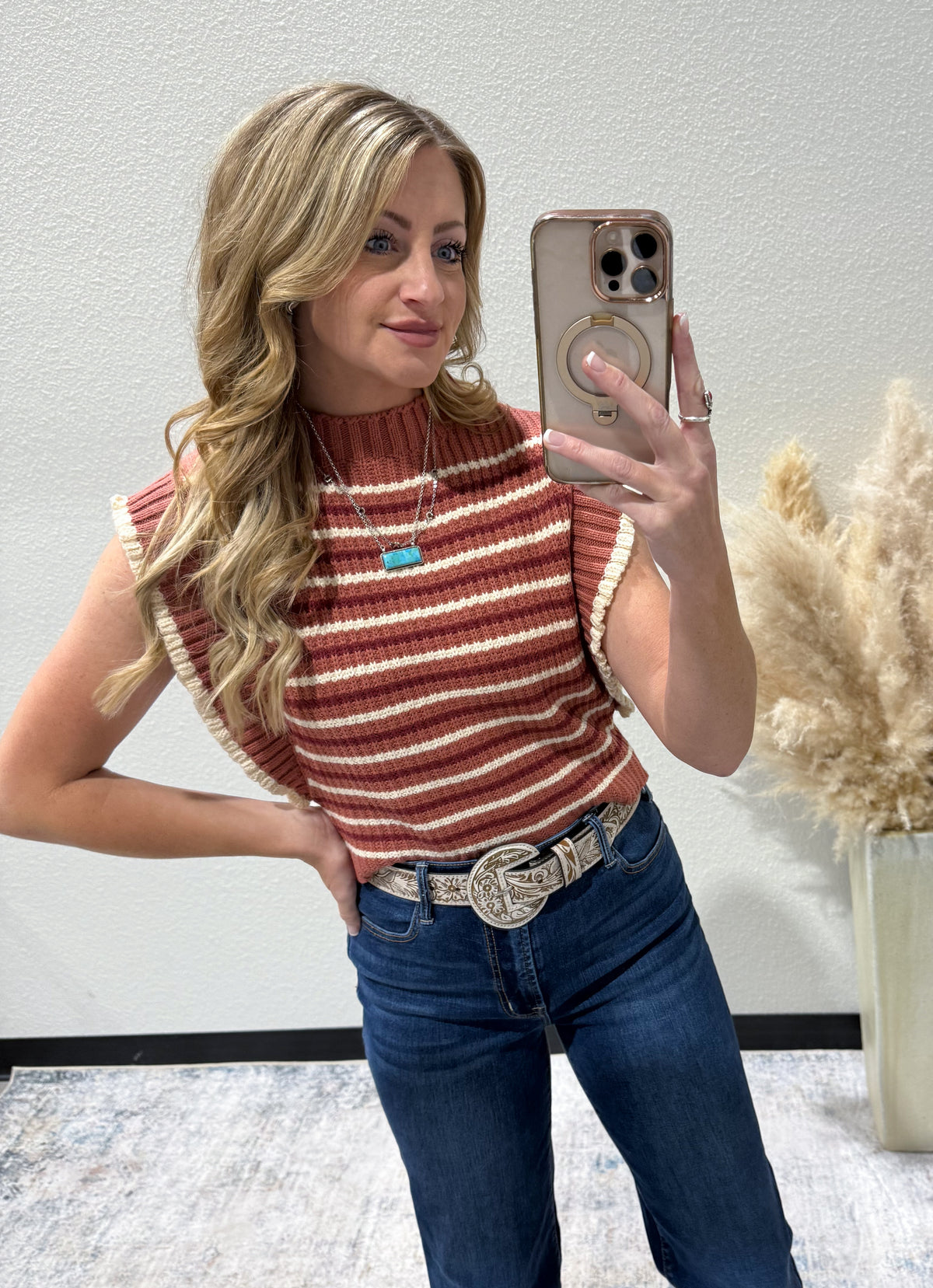 Fall Stripes Knit Top