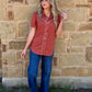 Cowgirl Pearl Snap Top *Rust