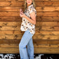 Wagon Wheel Button-Up Top
