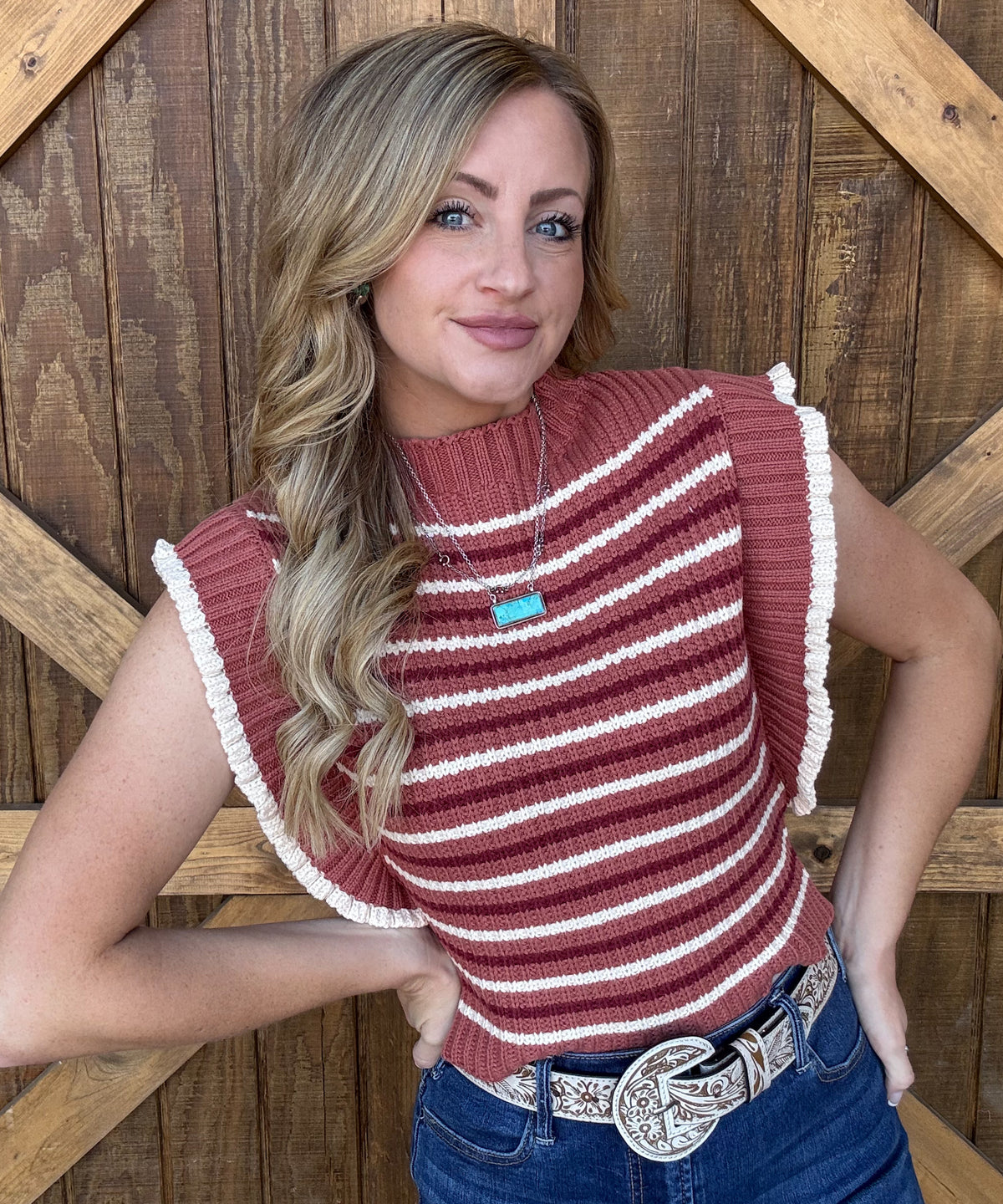 Fall Stripes Knit Top