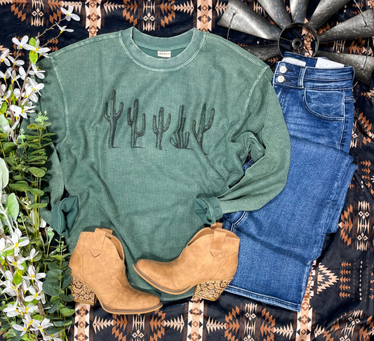 Cactus Corded Sweatshirt