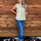 Sweet Ruffle Eyelet Blouse