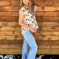 Wagon Wheel Button-Up Top