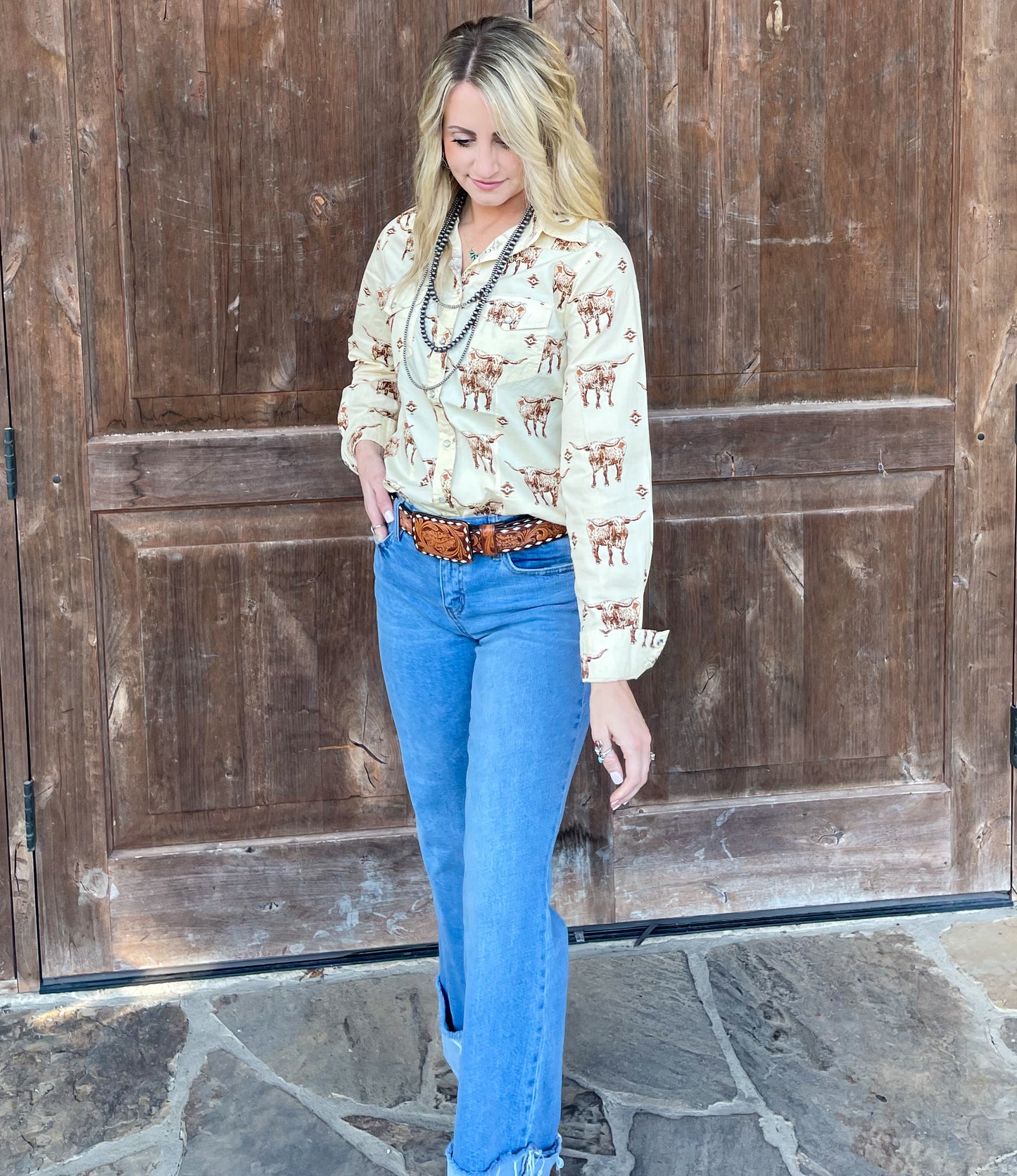 Stockyards Button-Up Top