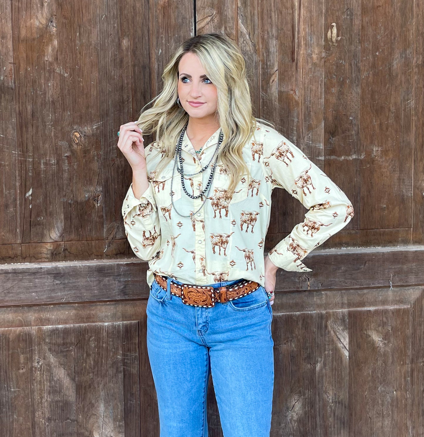 Stockyards Button-Up Top