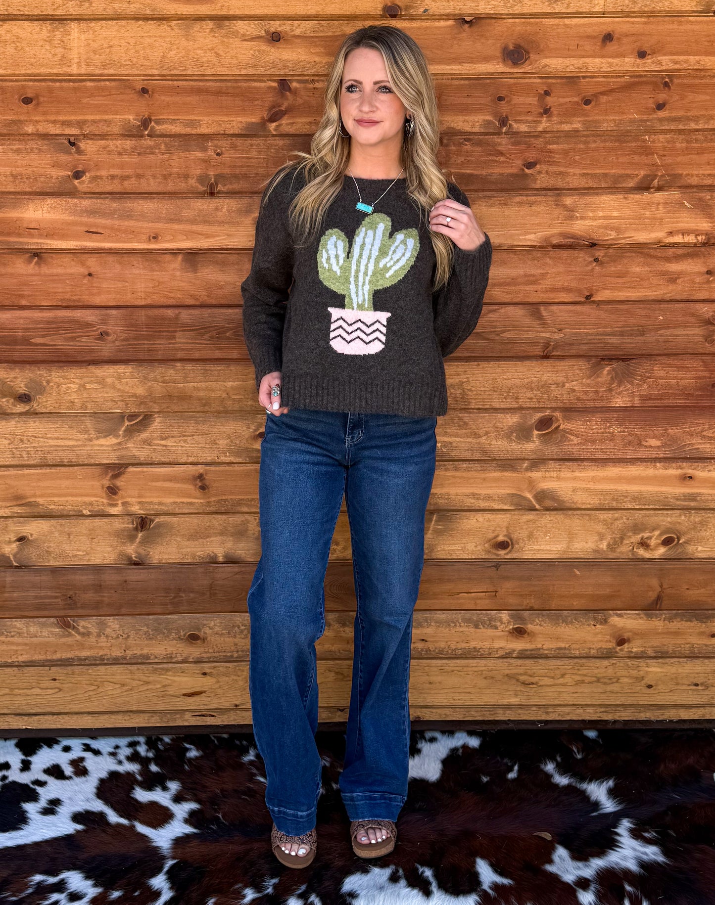 Cozy Cactus Sweater