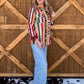 Serape Sunrise Button-Up Top