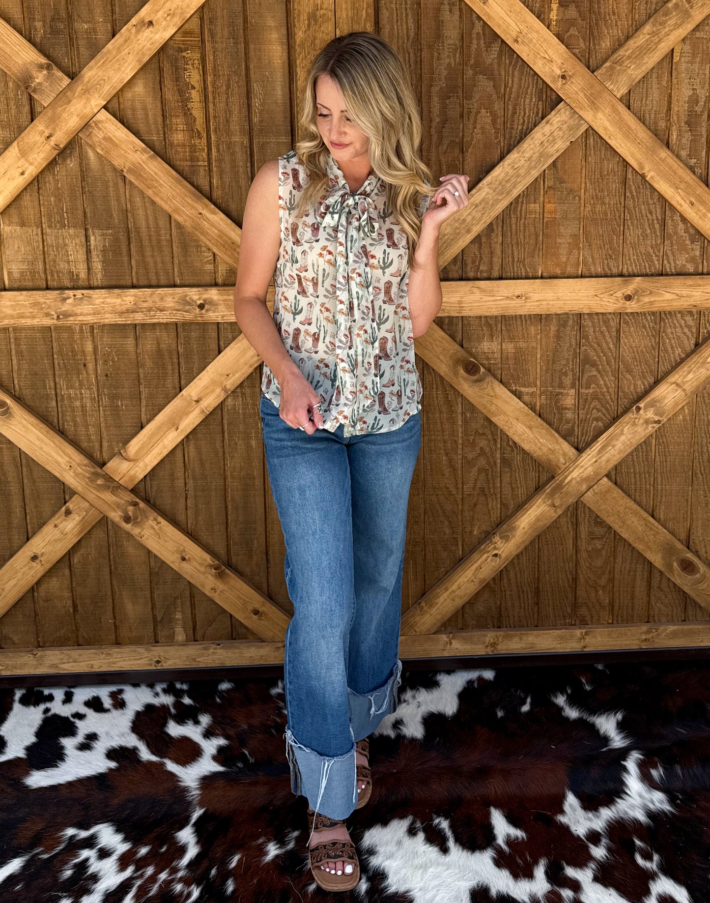 Desert Floral Blouse