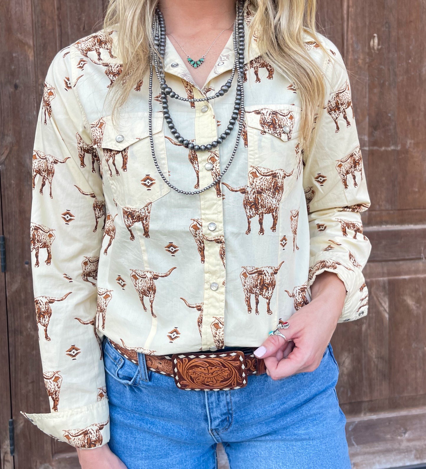 Stockyards Button-Up Top