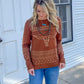 The Longhorn Sweater *Cinnamon