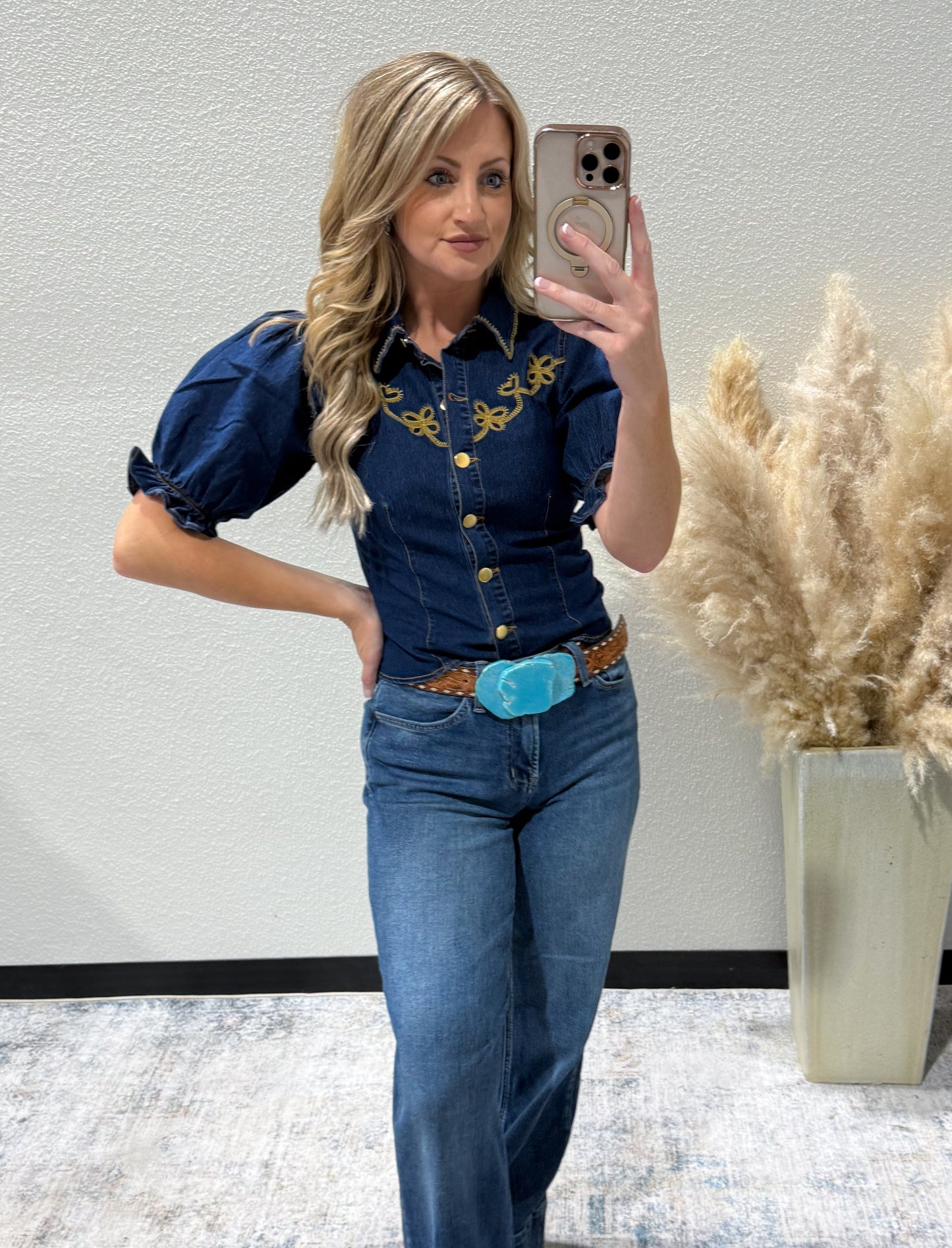 Cowgirl Denim Blouse
