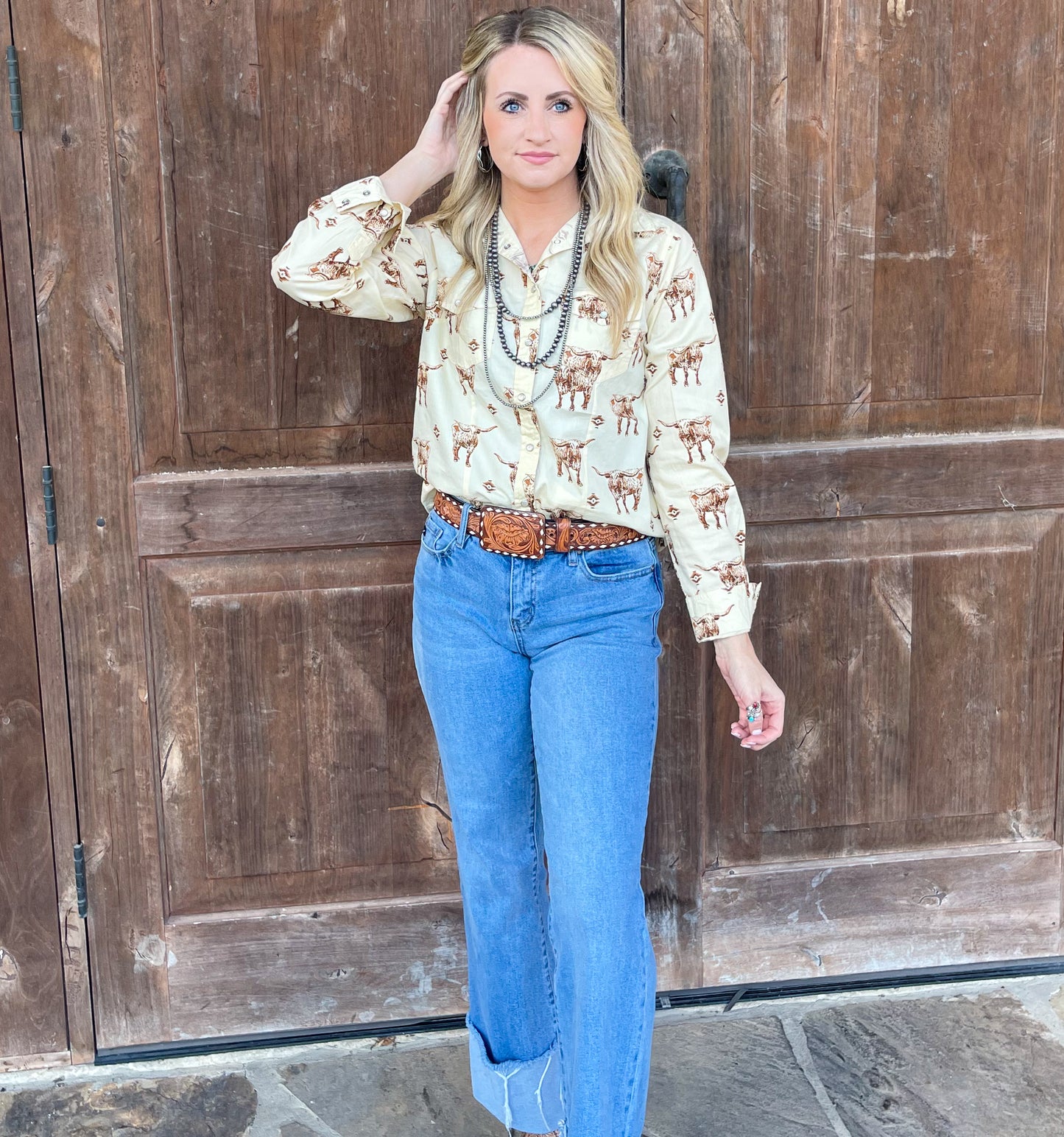 Stockyards Button-Up Top