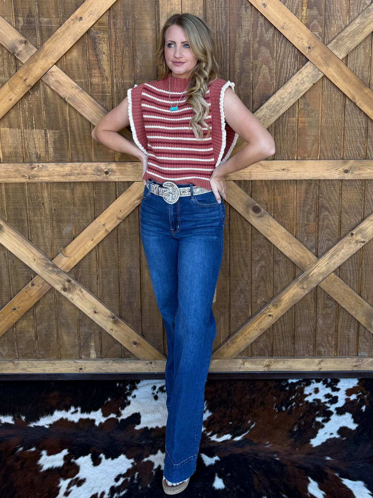 Fall Stripes Knit Top