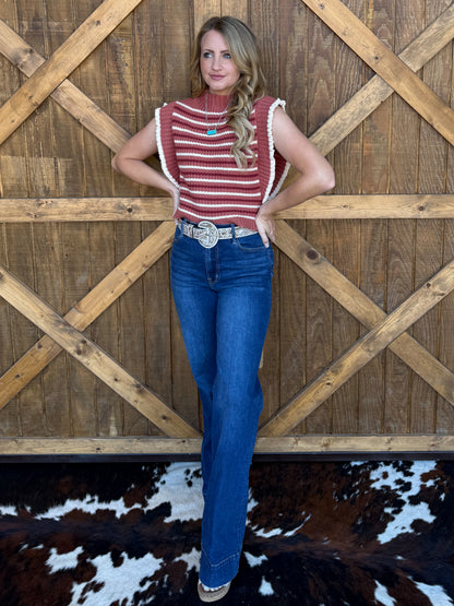 Fall Stripes Knit Top