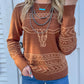 The Longhorn Sweater *Cinnamon