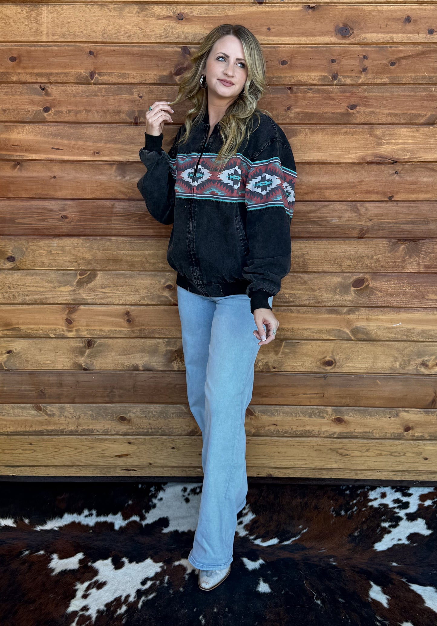 Ninety’s Vibes Bomber Jacket