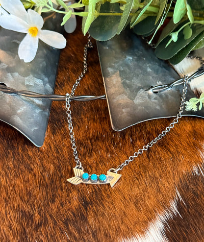 Arrow Turquoise Necklace