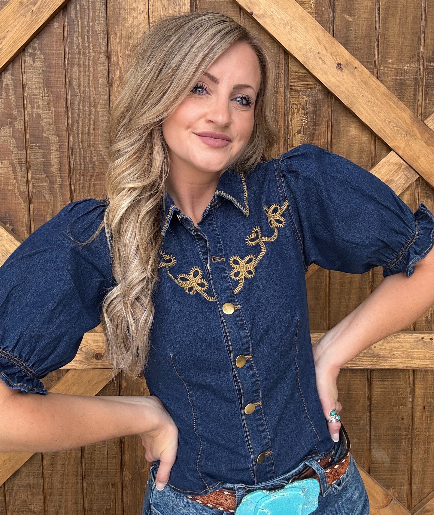 Cowgirl Denim Blouse