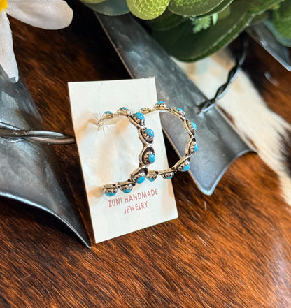 Ryder Turquoise Hoop Earrings