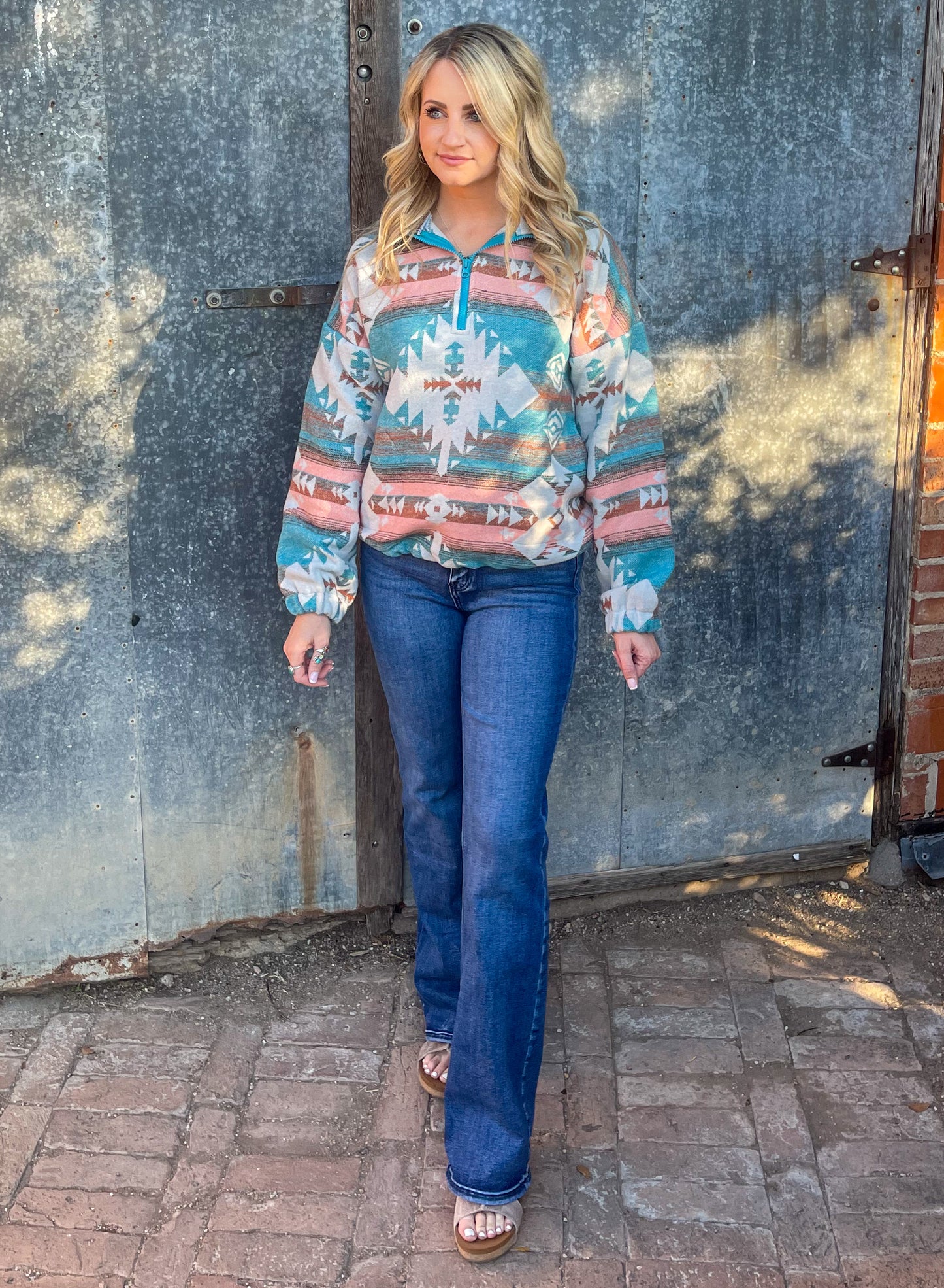 The Wyoming Pullover *Teal