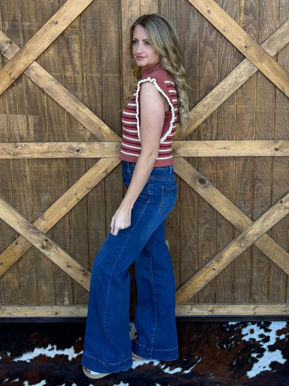 Fall Stripes Knit Top