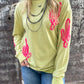 Cactus Rope Embroidered Top/Sweatshirt