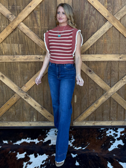 Fall Stripes Knit Top