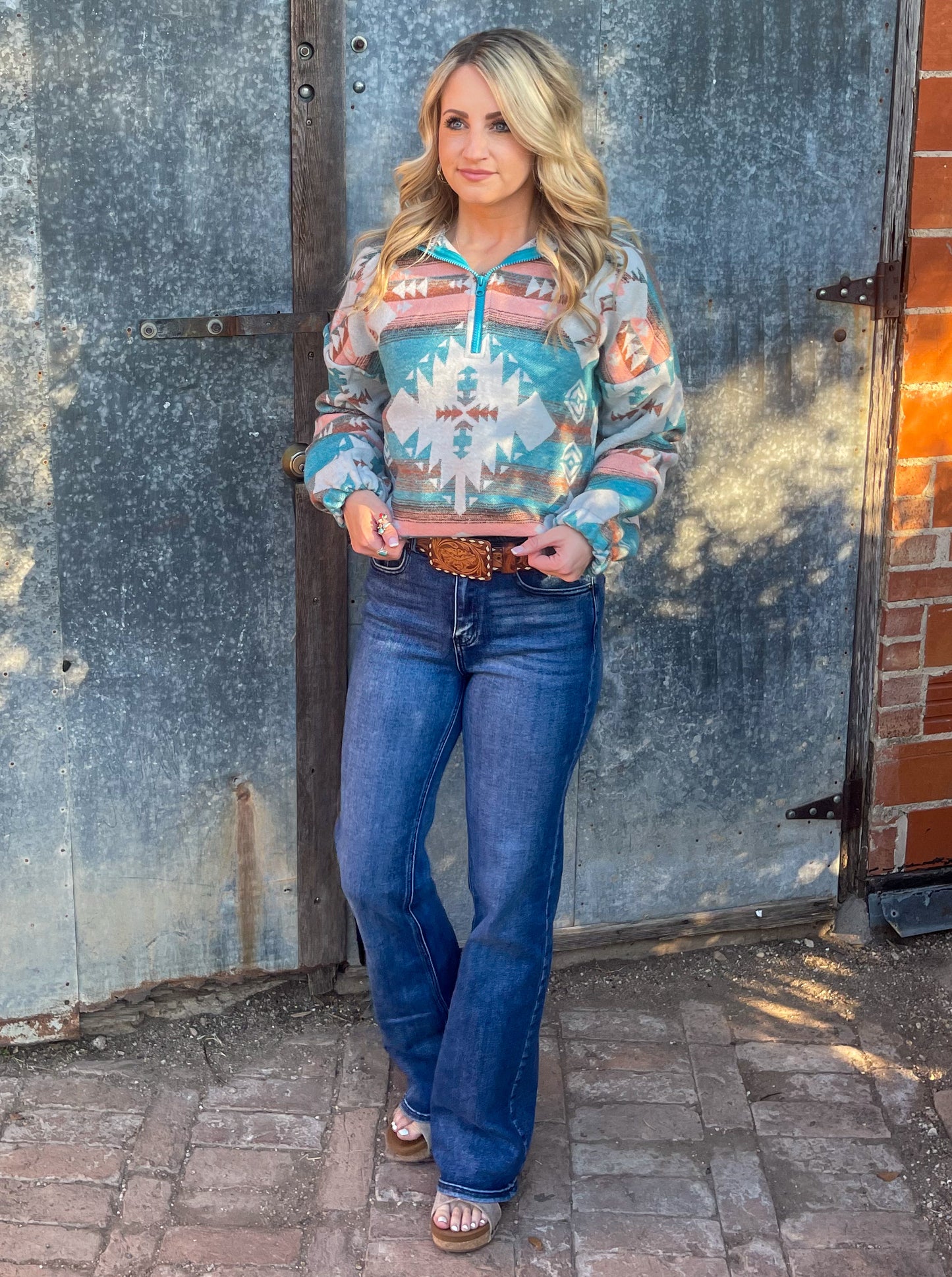 The Wyoming Pullover *Teal