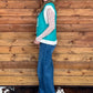 Turquoise Cactus Sweater Vest