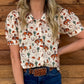 Bucking Horse Button-Up Top