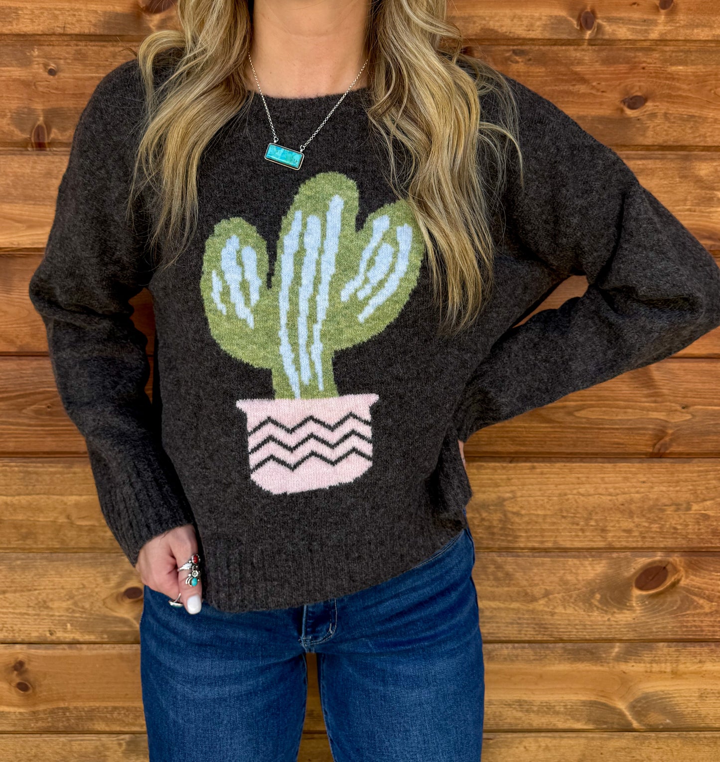 Cozy Cactus Sweater