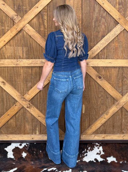 Cowgirl Denim Blouse