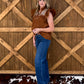Bella Embroidered Blouse *Camel