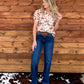 Bucking Horse Button-Up Top