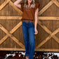 Bella Embroidered Blouse *Camel