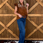 Bella Embroidered Blouse *Camel