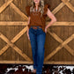 Bella Embroidered Blouse *Camel