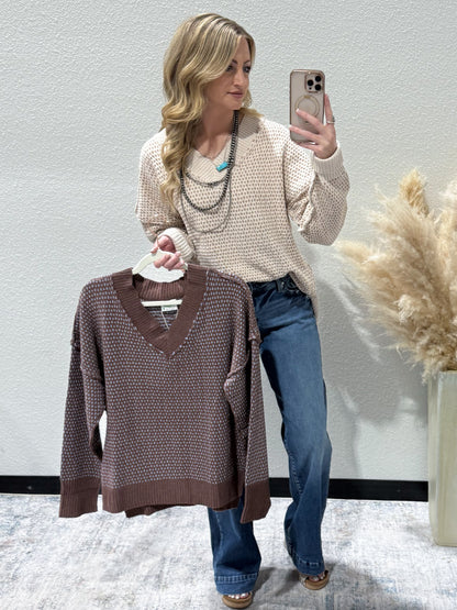 The Becky Sweater *Chocolate