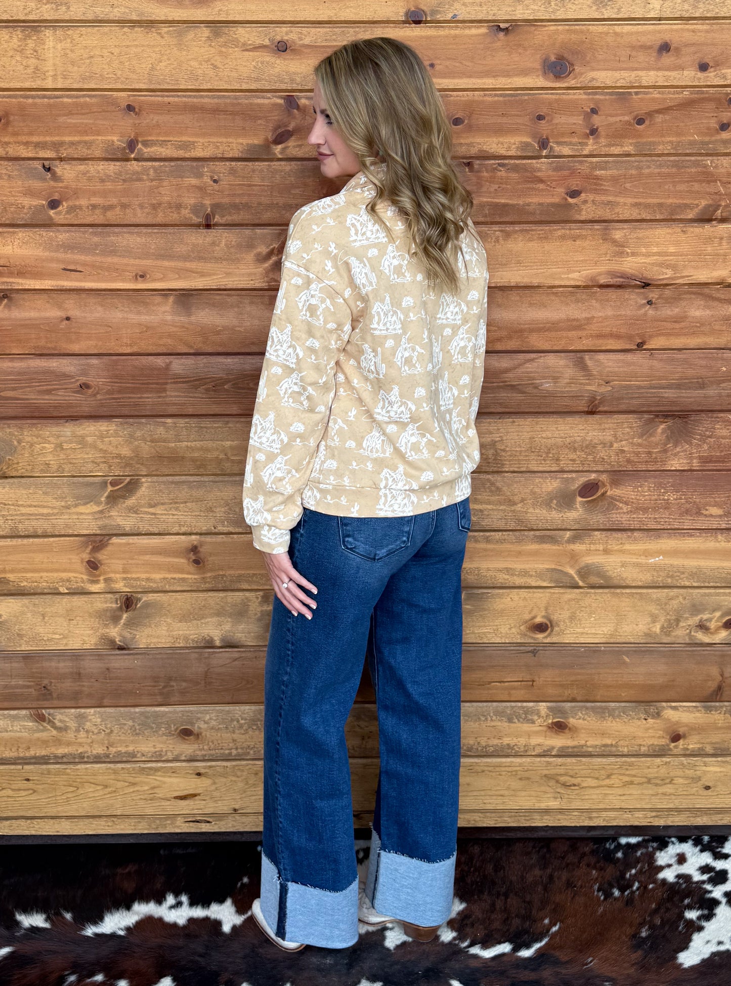 Cream Cowgirl Pullover