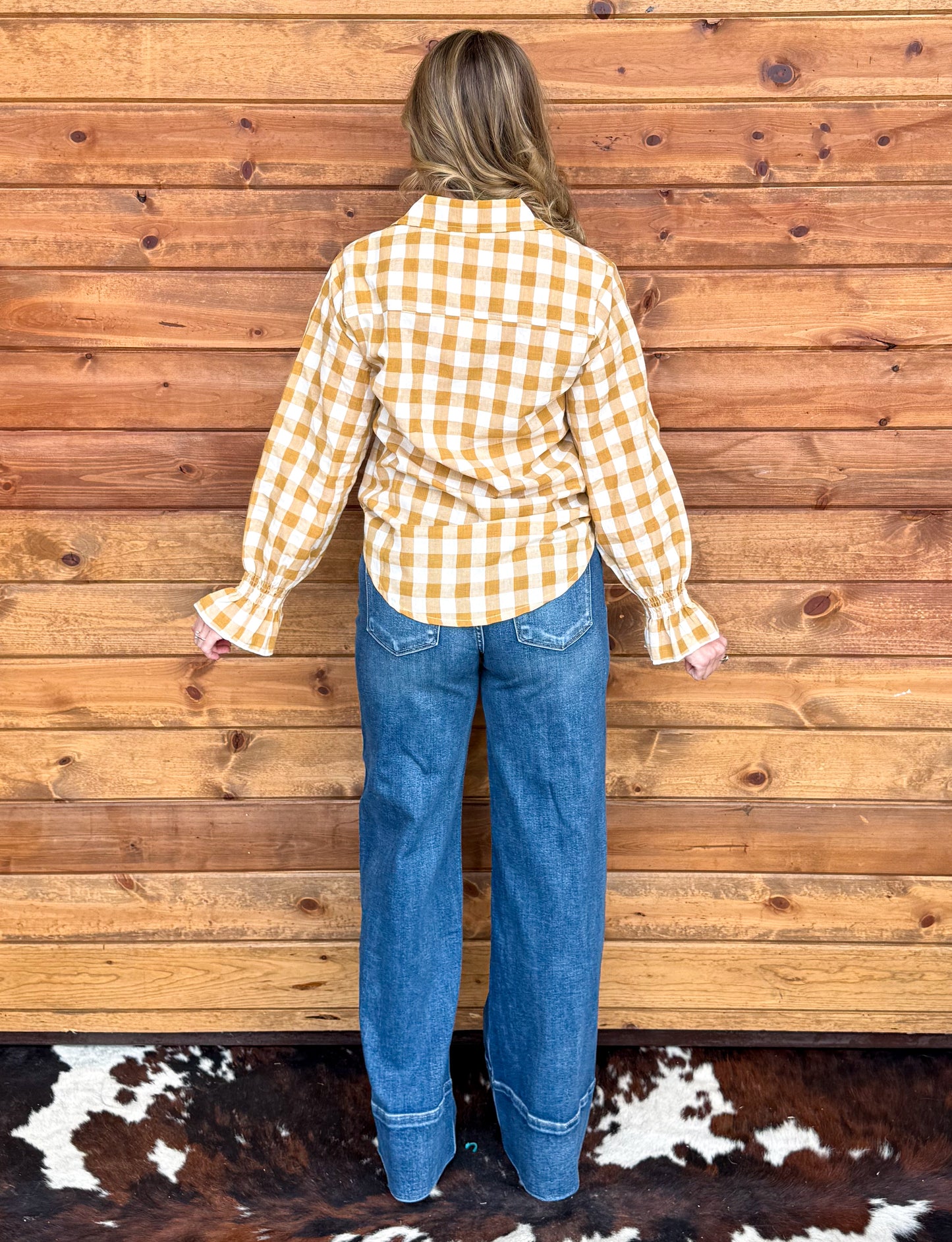 The Rita Gingham Blouse