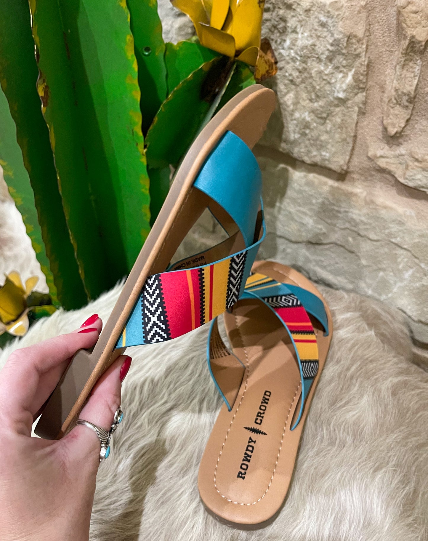 Shiner Serape Sandals