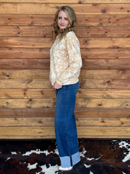 Cream Cowgirl Pullover