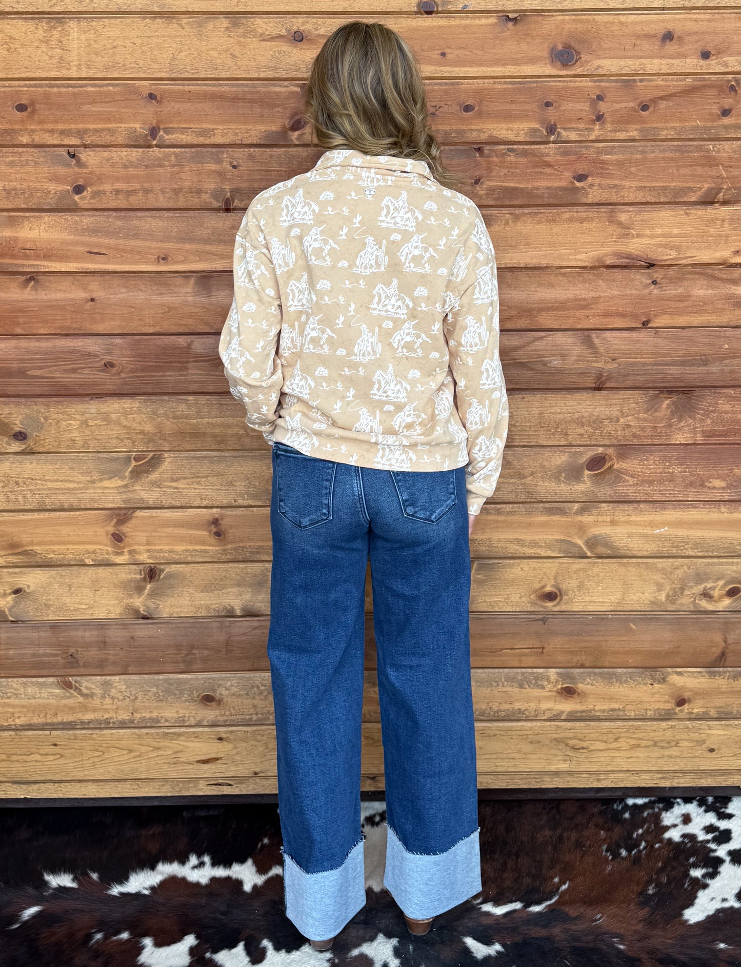 Cream Cowgirl Pullover