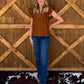 Bella Embroidered Blouse *Camel