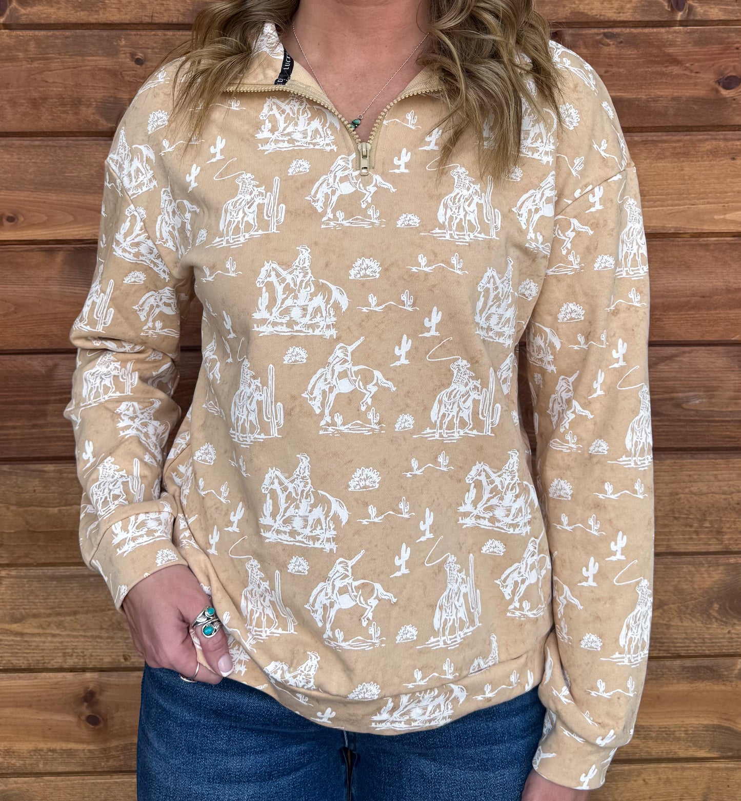 Cream Cowgirl Pullover