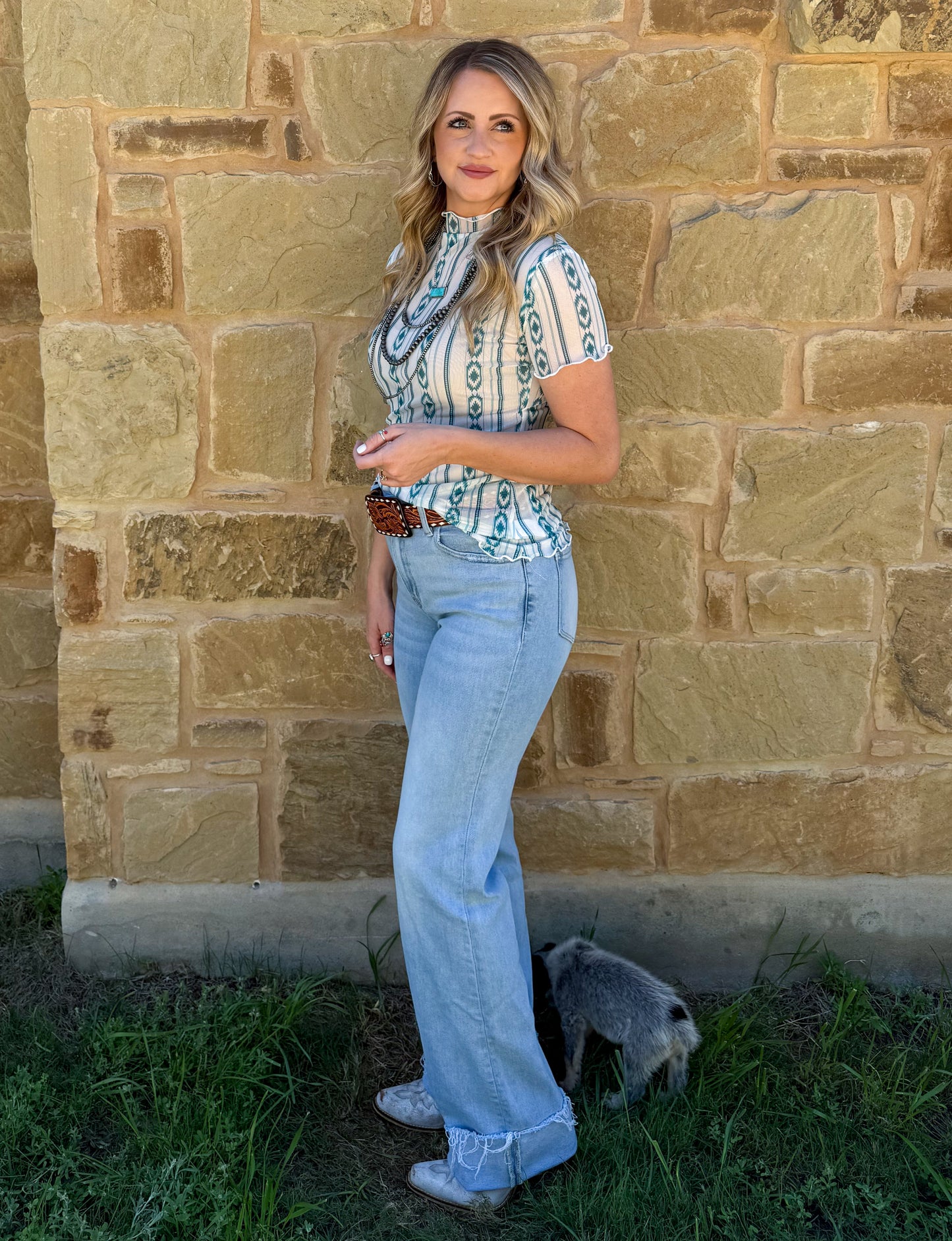Let Freedom Ring Mesh Top