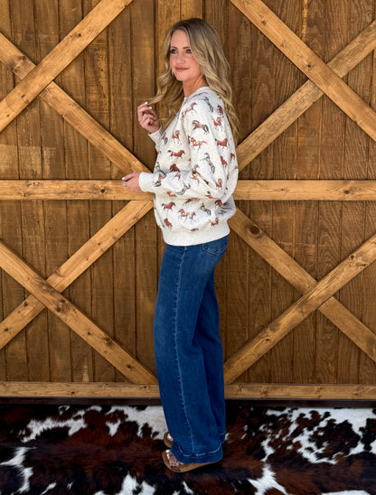 Fall Horses Sweatshirt